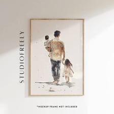 A father spending time with a child