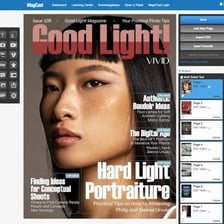 Open magazine pages representing a newly issued publication