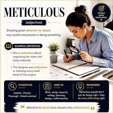 A person carrying out detailed work carefully and methodically