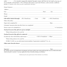 A document representing a bequest or inherited gift.