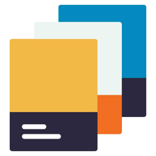 A colour palette illustrating different hues.