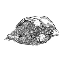 An illustration of objects overturned in a state of disruption