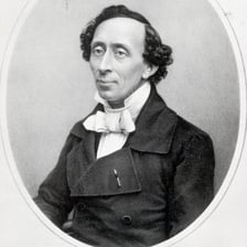 A portrait of Danish writer Hans Christian Andersen.