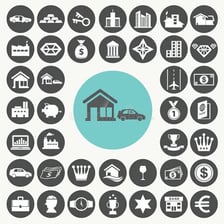 A property and belongings representing an estate