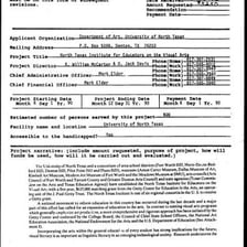 Documents representing a grant funding university study