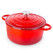 A cooking pot shown with its lid.
