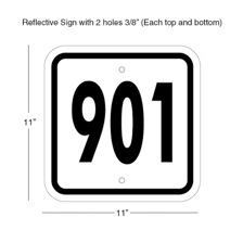 A marked parking space indicating an assigned location