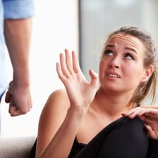 A person angrily delivering a verbal attack