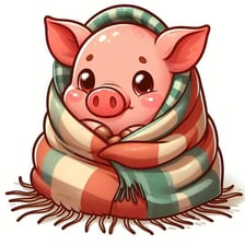 A pig in a small sty