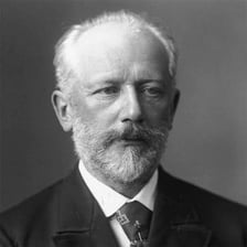 A portrait of Russian composer Pyotr Ilyich Tchaikovsky