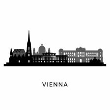 A recognizable view of Vienna, Austria, with historic city architecture.