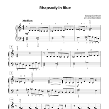 A musical score for a rhapsody.