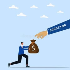 A person represented as owing money or having a financial obligation