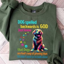A simple reversal diagram showing GOD turned around to form DOG.