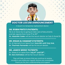 A doctor working as a temporary locum.