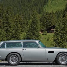 A classic estate-style shooting brake automobile.