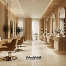 An elegant salon furnished as a sitting room