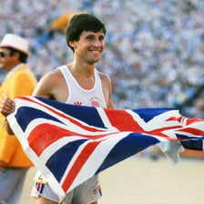 A portrait of British athlete Seb Coe.