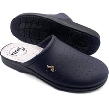 Leather slippers with soles designed to prevent slipping