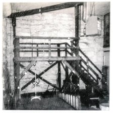 A historic gallows structure used for executions