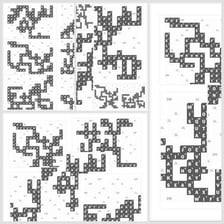 Letter tiles being rearranged to form a new word.