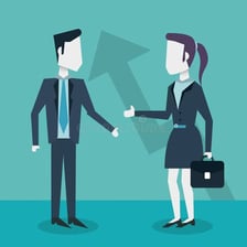 An executive in a business suit representing suit plus ability