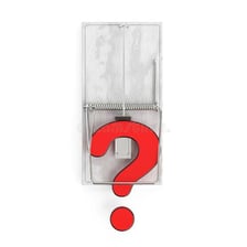 A visual representation of an unseen snag or disadvantage.