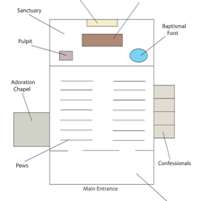A wordplay diagram showing letters inserted inside a larger word
