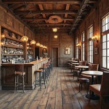 The interior of a traditional saloon bar