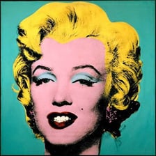 A painted self-portrait by an artist
