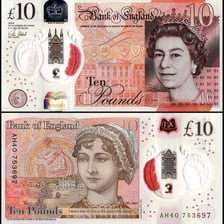 A British ten-pound banknote