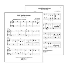 Piano duet music showing primo and secondo parts.
