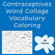 A simple educational illustration contrasting contraception with the shortened word contraption