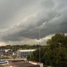 Dark storm clouds illustrating severe conditions.