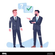 One person emphatically giving advice to another
