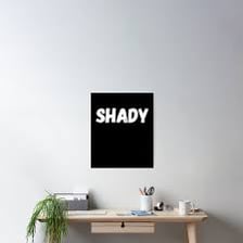 A poster on a wall with a suspicious-looking design.
