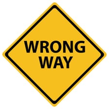 An illustration indicating that something is incorrect or out of place
