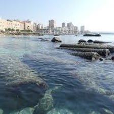 Archaeological remains associated with the ancient city of Tyre in Lebanon.