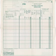 An official population census form on a clipboard