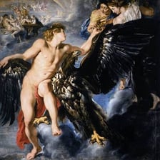 An artwork depicting Ganymede from Greek mythology.