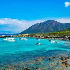 A Mediterranean coastal view from Cyprus