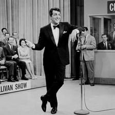 Dean Martin performing on television in the 1960s