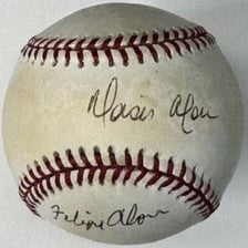 Baseball images of Moises Alou and Felipe Alou.