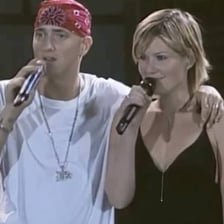 A still from Eminem’s “Stan” music video, which features Dido.