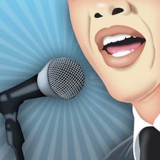 A person speaking into a microphone, illustrating communication by mouth