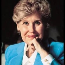 A portrait of writer and humorist Erma Bombeck