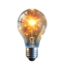 A light bulb representing an idea