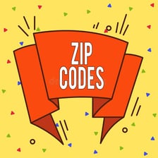 An educational illustration contrasting a ZIP code with a telephone area code.
