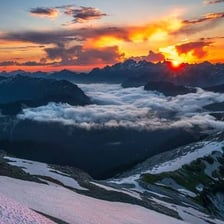 A mountain summit representing the highest point.