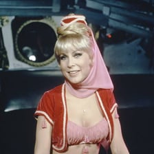 Barbara Eden in her role as Jeannie on I Dream of Jeannie